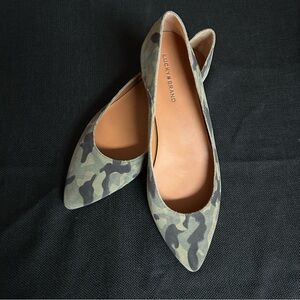 Lucky Brand Bethysa Suede Camouflage Flats